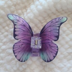 Purple Butterfly Hair Clip